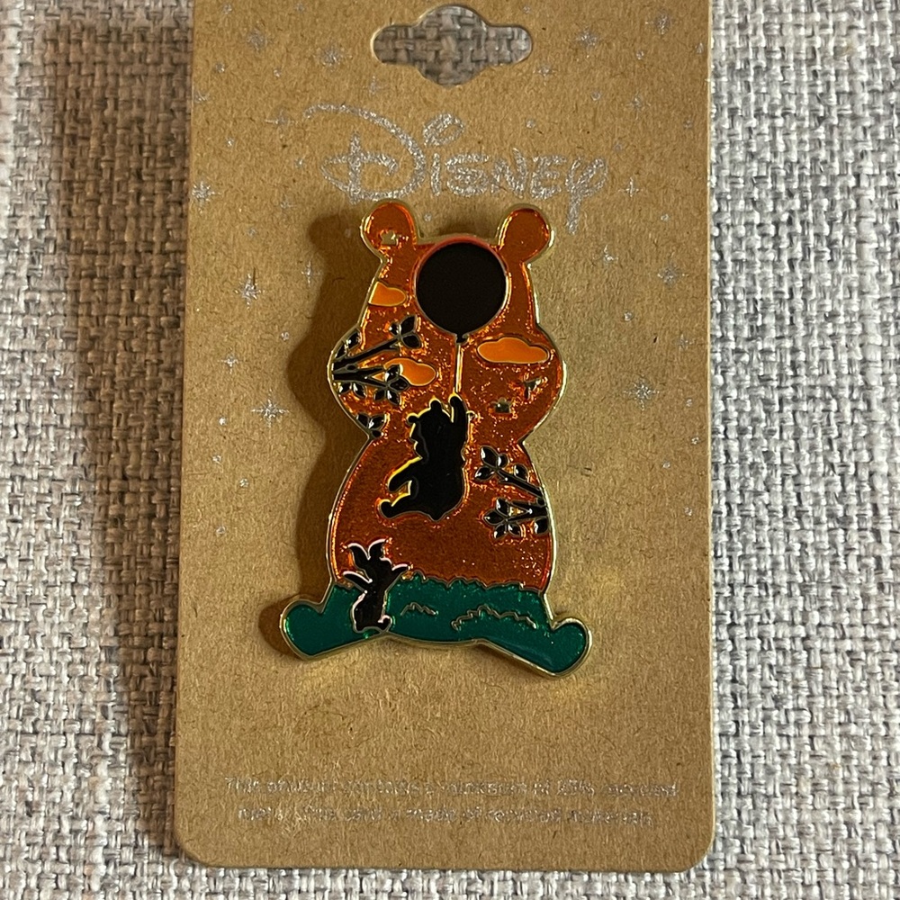 Disney Winnie the Pooh Silhouette Balloon Enamel Pin